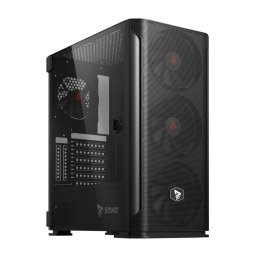 Carcasa Shadow X2 SAVIO, Middle Tower, Fara sursa, ATX, ATX extins (e-ATX), ITX, Micro ATX (uATX), Negru