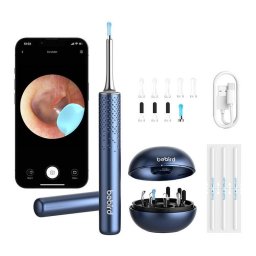 Dispozitiv curatare urechi M9 S, BeBird, 10 MP, 1080P, 3.5 mm, Albastru