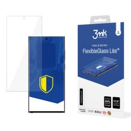FlexibleGlass Lite Flexibila - Folie protecție ecran din Sticlă hibridă - compatibil cu Samsung Galaxy S24 Ultra S928 - Full Glue