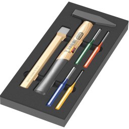 Set ciocan cu dalti, 6 bucati, 9782