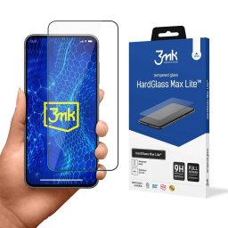 Sticla securizata 3mk HardGlass Max Lite pentru Samsung Galaxy S24, 9H, Margine neagra