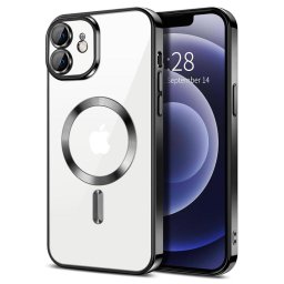 Husa Husa pentru iPhone 12 - Techsuit Luxury Crystal MagSafe - Black
