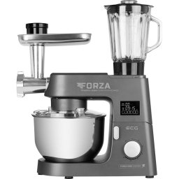 Robot de bucatarie FORZA 5500 Giorno Scuro, 1500 W, 6,5 litri, LCD, sistem de amestecare planetar Gri