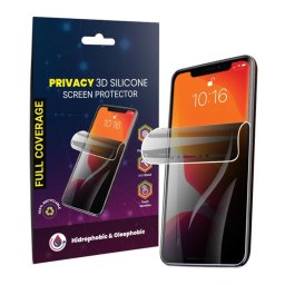 Lemontti Silicon Privacy - Folie protecție ecran din Silicon (hidrogel) - compatibil cu Apple iPhone 16 - Privacy
