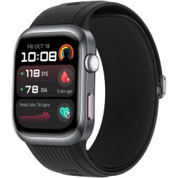 Smartwatch D2 Black aluminum alloy Case Black Fluoroelastomer Strap