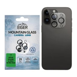 Eiger Folie Sticla Camera 3D Mountain Glass iPhone 16 Pro / 16 Pro Max Clear