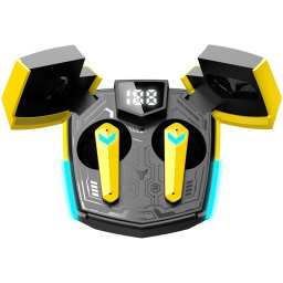 Casti CND-GTWS2Y, Casti gaming True Wireless In Ear, Galben / Negru