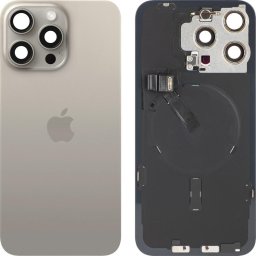 Piese si componente Capac Baterie Apple iPhone 15 Pro Max, Bej (Natural Titanium), Swap