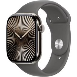 Curea SmartWatch Apple MXLY3ZM/A, 46mm, Sport Stone Gray/M-L