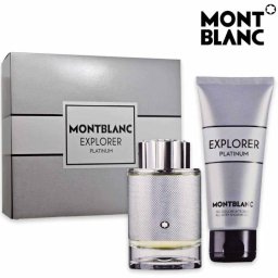 Set Montblanc Explorer Platinum Barbati Apa de parfum 60 ml + Gel de dus 100 ml