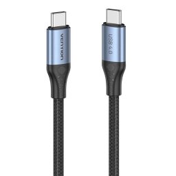 USB-C to USB-C Cable 240W Vention TAVHF USB 4.0 5A 1m 40Gbps (gray)