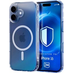 Husa Husa MagSafe pentru Apple iPhone 16, 3MK, MagCase, Transparenta