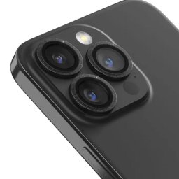 Folie Sticla Camera Peak Series Diamond iPhone 15 Pro / 15 Pro Max pachet de 3 buc Gri