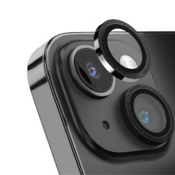 Devia Folie Sticla Camera Peak Series Diamond iPhone 15 / 15 Plus pachet de 2 buc Gri