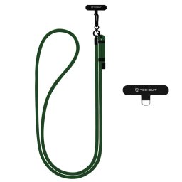 Snur pentru Telefon, Carabina, Nailon Impletit, Durabil, Ajustabil, Universal - Rope Crossbody Strap (RCS1-04) - Forest Green