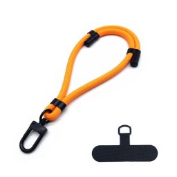 Snur pentru Telefon, Carabina, Ajustabil, Nailon Impletit, Universal - Rope Wrist Strap (RWS1-03) - Flame Orange