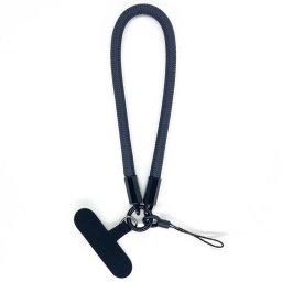 Snur pentru Telefon, Nylon Braided, Durable, Universal - Rope Wrist Strap (RWS2-07) - Navy Night