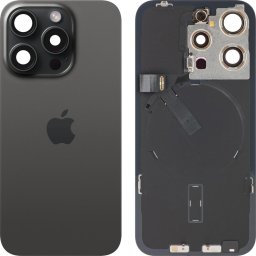 Piese si componente Capac Baterie Apple iPhone 15 Pro, Negru (Black Titanium), Swap