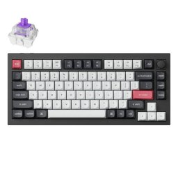 Tastatura Wireless Custom Keyboard Keychron Q1 HE QMK RGB Knob Magnetic Nebula Switch (black)