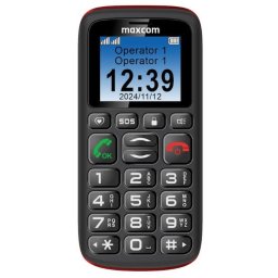 Telefon mobil MM428L Dual SIM Buton SOS Lanterna incorporata Radio FM USB Type-C Negru