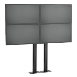 Stand VideoWALL Vogel's cu baza fixa montat pe podea 2x2, maxim 30 de kgr per display, maxim 50 inchi per display