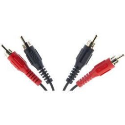 Cabluri audio Cablu audio 2x RCA mascul/2x RCA mascul 2.5m SENCOR SAV 102-025 negru