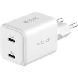 Incarcator de retea GaN 2x USB-C PD 3.0 3A 35W Alb
