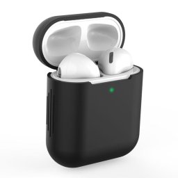Husa Icon Apple AirPods Design Modern Protectie Negru