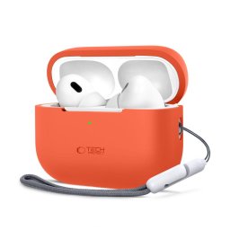 Husa Silicon Apple AirPods Pro 1 2 Protectie Flexibila Neon Orange
