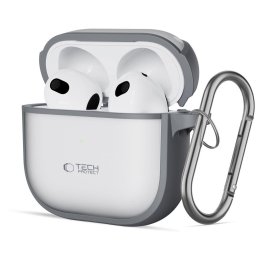 Husa Magmat Apple AirPods 4 Matte Grey Rezistenta Premium Antisoc