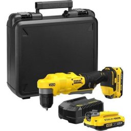Mașină de găurit cu unghi drept pe acumulator de 18 V, 2x acumulator Li-Ion de 2,0 Ah, încărcător SFMCD750D2K-QW