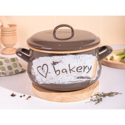 Oala 4l cu capac Bakery Metalacemail/20cm/4l