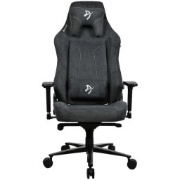 Scaun Gaming Vernazza XL SoftFabric Tetiera Ajustabil max. 170kg Gri inchis