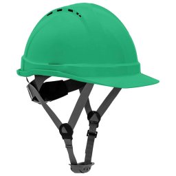 Casca de protectie industriala ventilata / verde