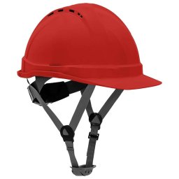 Casca de protectie industriala ventilata / rosu