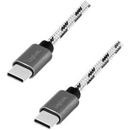 CABLU alimentare si date LOGILINK, pt. smartphone, USB 2.0 Type-C (T) la USB 2.0 Type-C (T), set de 3 cabluri: 0.5/1/2m, premium, cablu cu impletire din nylon, dublu ecranare, alb&negru, "CU0200" (timbru verde 0.08 lei)