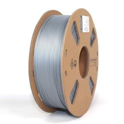 FILAMENT GEMBIRD pt. imprimanta 3d, PLA+, 1.75mm diamentru, 1Kg / bobina, aprox. 330m, topire 195-235 grC, silver, "3DP-PLA+1.75-02-S