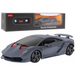 Mașină sport RC 1:24 Lamborghini Sesto Elemento cu telecomandă, gri