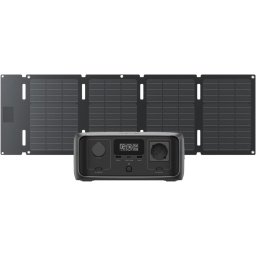 Powerstation Statie de incarcare portabila Power Station River 3 UPS, cu Panou solar 45W portabil, Acumulator LifePO4, IP54