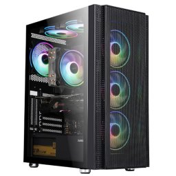 Carcasa SRXC-QUANTUM, MiddleTower, Fara sursa, ATX, Negru