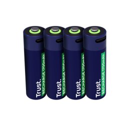 Baterii reincarcabile Trust AA USB-C 4x