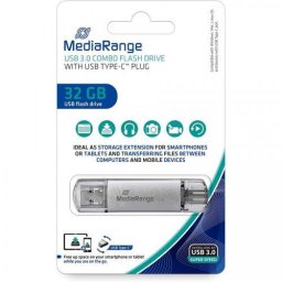 Memorie USB MR936, 32GB, USB 3.1, Argintiu