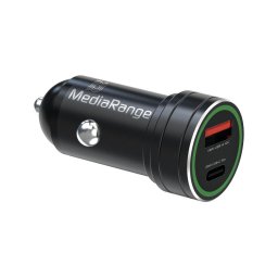 1xUSB A + 1xUSB-C PD3.0 QC 3.0 20W Negru