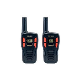 Cobra AM255: set 2 statii walkie-talkie; raza pana la 5 km; 16 canale; design robust, 6 acumulatori.