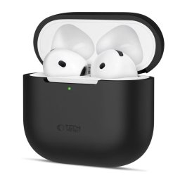 Husa Silicon Apple AirPods 4 Protectie Flexibila Negru