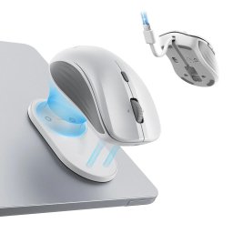 Mouse Mouse fara Fir cu Magnet, 2.4G Wireless, 800/1200/1600/2400/3200/4800DPI, Cablu Type-C - ESR MagMouse (6H0020301) - White