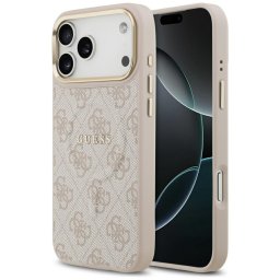 Husa Husa pentru iPhone 17 Pro Max - Guess Hardcase 4G Classic MagSafe (GUHMP17XP4MSEGCP) - Pink