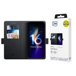Husa Husa pentru iPhone 16 - Wallet Case- Black