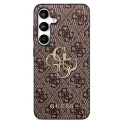 Husa Husa pentru Samsung Galaxy S25 FE - Guess Leather 4G Metal Logo (GUHCS25FE4GMGBR) - Brown