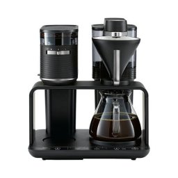 Espressor Cafetiera Filtru cu Rasnita EPOS Black-Silver, 1000W, 1.25L, 8-10 Cesti, Display OLED